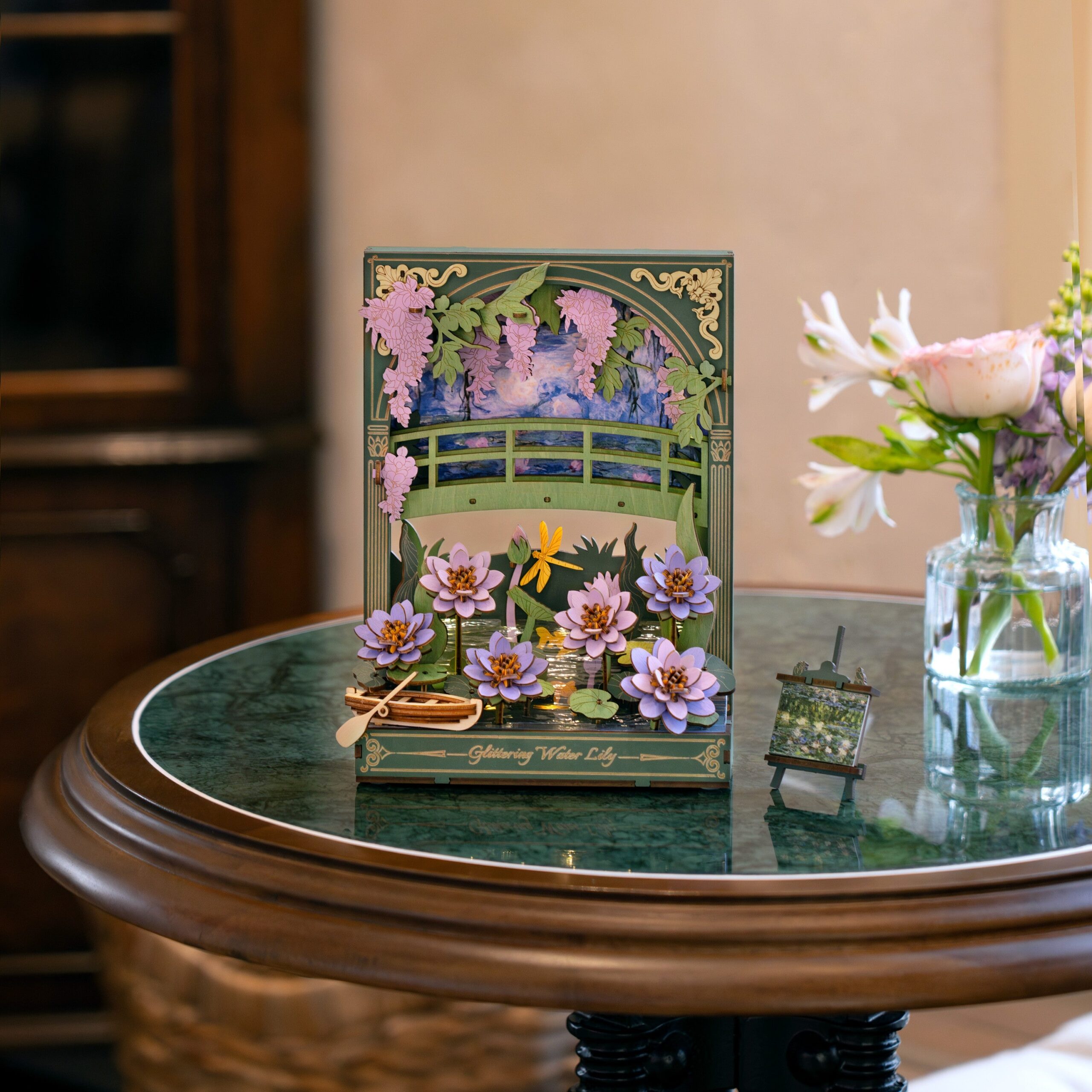 Storm Time Store | Glittering Water Lily w/ LED Lights - Image 2