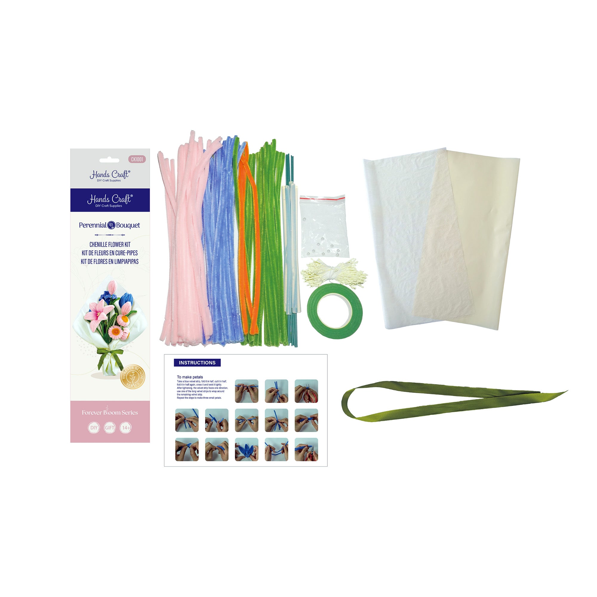 Storm Time Store | Pink & Blue Flower Bouquet Mix - Image 4