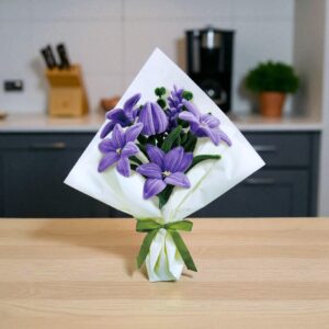 Alternative view of Storm Time Store | Purple Lily Flower Bouquet