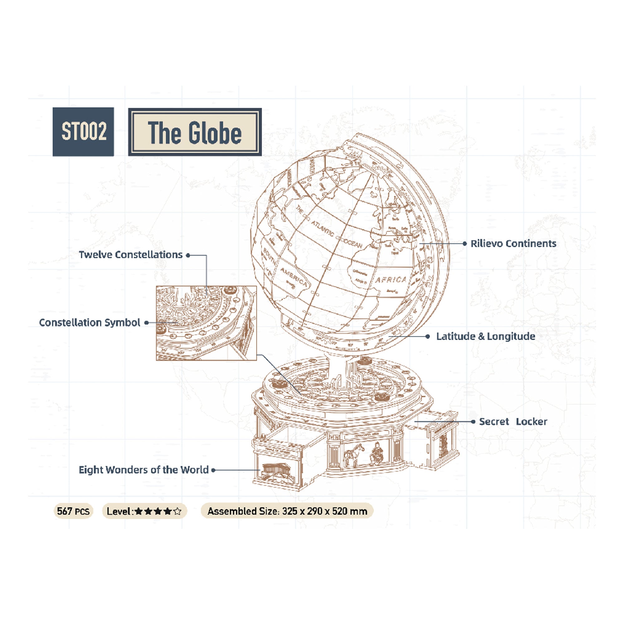 Storm Time Store | Globe Earth Model - Image 4